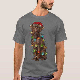 Camiseta Árvore de Natal Light Pajama Dog Lover Xma