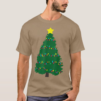 Camiseta Árvore de Natal Luz Feliz Natal Natal Pajama F