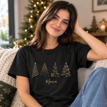 Árvore de Natal Mama personalizada em Dourado Desi