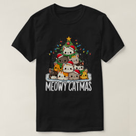 Camiseta Árvore de Natal Meowy Catmas Natal Gato