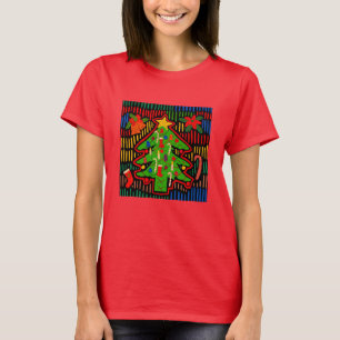 Camiseta Árvore de Natal Mola da Ilha de San Blas