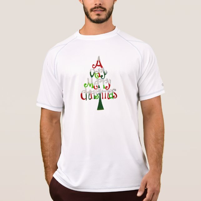 Camiseta Árvore de Natal Muito Feliz (Frente)