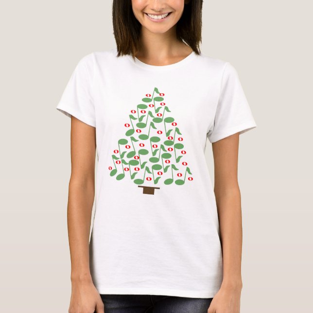 Camiseta Árvore de Natal Musical (Frente)