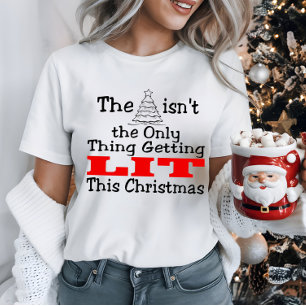 Camiseta Árvore de Natal Não é a Única Iluminada