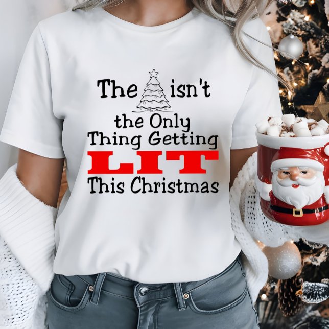 Camiseta Árvore de Natal Não é a Única Iluminada (Criador carregado)