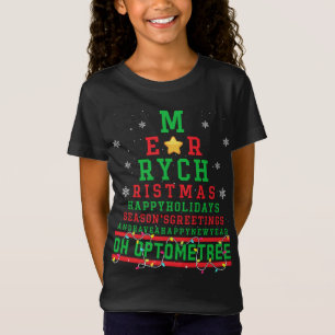 Camiseta Árvore de Natal Optometria Óculos Natal