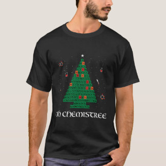 Camiseta Árvore de Natal Periódica da Mesa Verde da Quimist