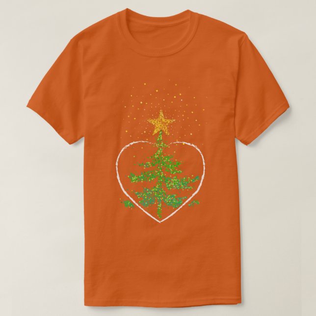 Camiseta Árvore de Natal Poinsettia (Frente do Design)
