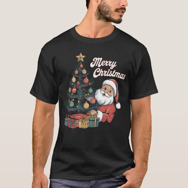 Camiseta Árvore de Natal Retroativa (Frente)