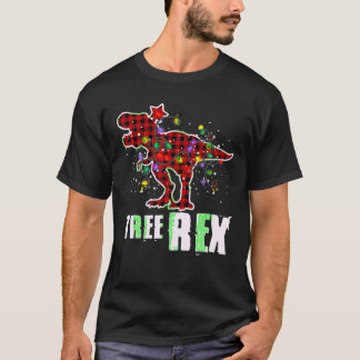 Camiseta Árvore de Natal Rex, Árvore de Pijamas Dinossauro