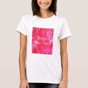 Camiseta Árvore de Natal Rosa Brilhante