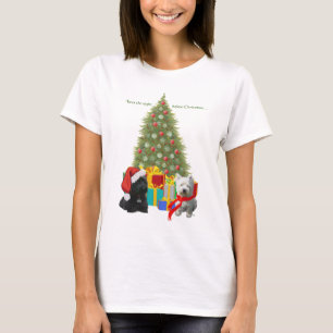 Camiseta Árvore de Natal Scottie e Westie