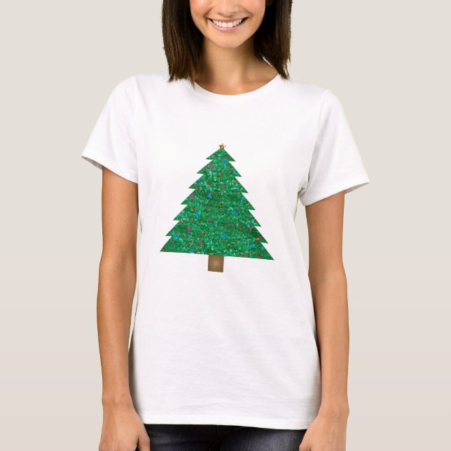 Camiseta árvore de natal sequencial (Frente)