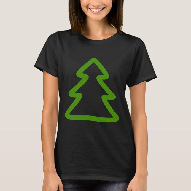 Camiseta Árvore de Natal Simples (Frente)