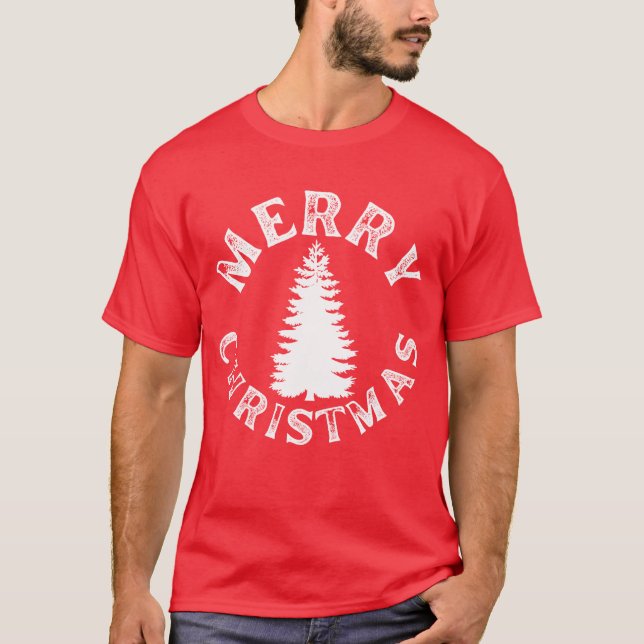 CAMISETA ÁRVORE DE NATAL SIMPLES FELIZ (Frente)