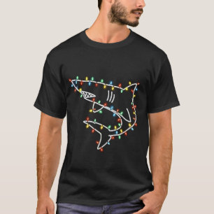 Camiseta Árvore de Natal Tubarões Xmas Animal de Estimação 