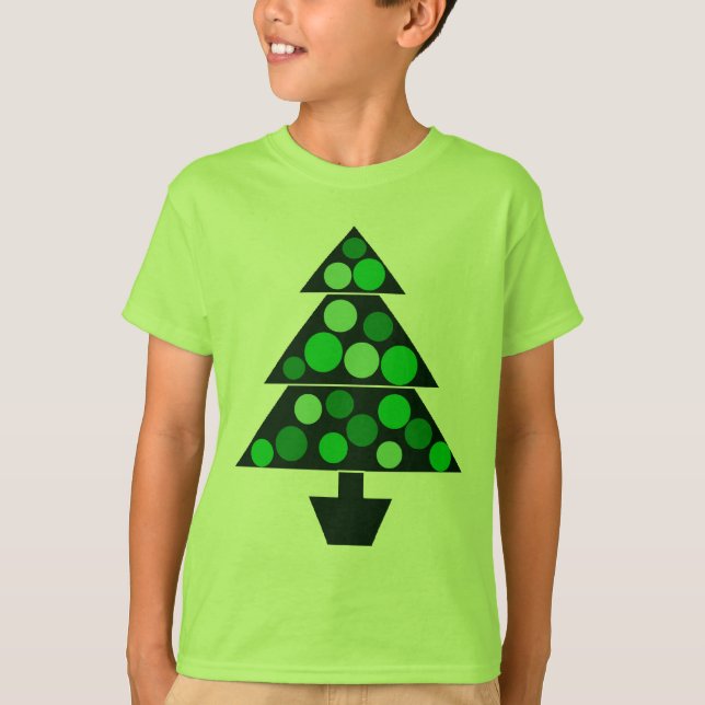 Camiseta Árvore de Natal verde dos Baubles - t-shirt dos (Frente)
