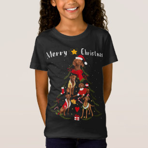 Camiseta Árvore de Natal Vizsla Lover Xmas Proprietário do
