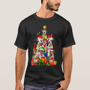Camiseta Árvore de Natal Xmas Pijama Jack Russell Terrier F