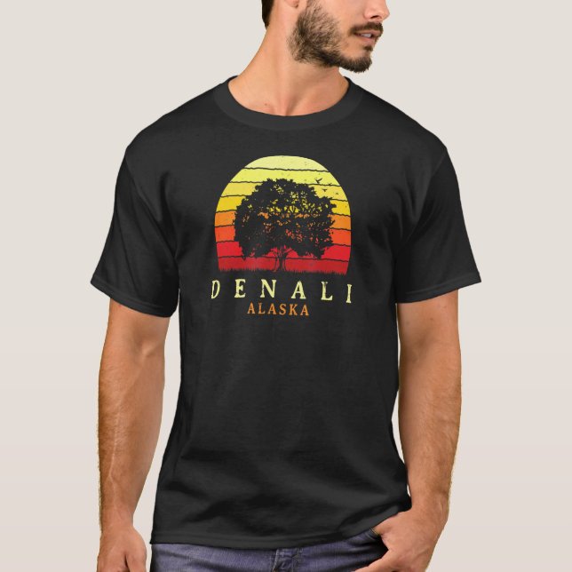 Camiseta Árvore de Oak Denali Oak de Den Sunset Evergreen A (Frente)