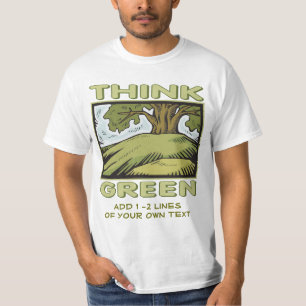 Camiseta Árvore de Oak do pense verde