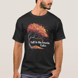 Camiseta Árvore de Outono Folhas Caindo Caprichoso Outono