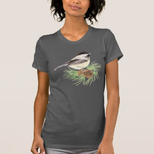 Camiseta Árvore de pássaro-do-pássaro-maracujá-branco