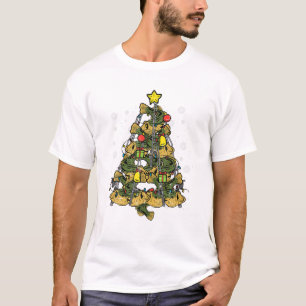 Camiseta Árvore de pesca do Natal