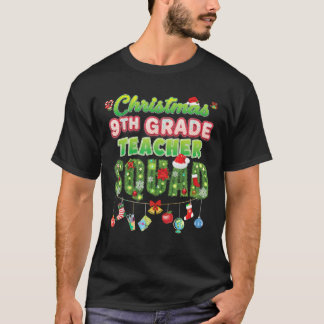 Camiseta Árvore de pinheiro de Feliz no Quadrado do Grau 9