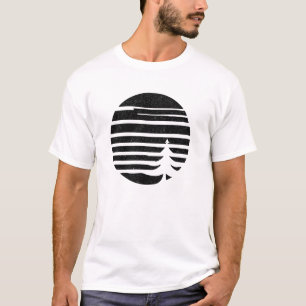 Camiseta Árvore de pinos mínima