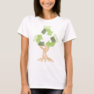 Camiseta Árvore de Reciclagem