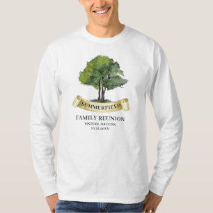 Camiseta Árvore de Reunião de Família de Verão Presente de