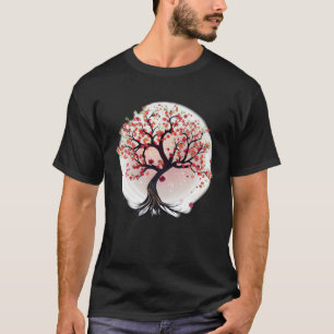 Camiseta Árvore de Vida do Floresta Cerejeira Inspirada Jap