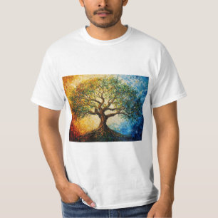 Camiseta Árvore do Conhecimento - Pintura a óleo