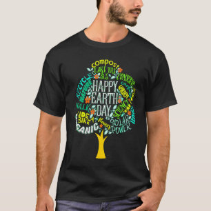 Camiseta Árvore do Dia da Terra Salva a Inspiração da Terra