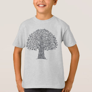 Camiseta Árvore do Doodle da vida