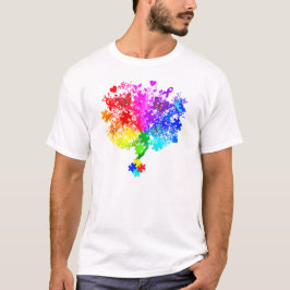 Camiseta Árvore do espectro do autismo