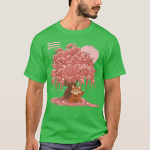 Camiseta Árvore do Flor de Cereja Sakura Cute Kawaii Ja