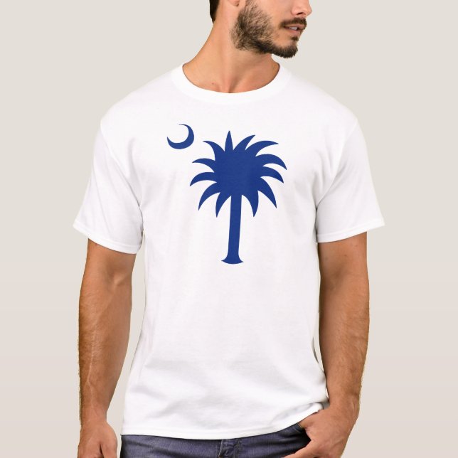 Camiseta Árvore do Palmetto de South Carolina (Frente)