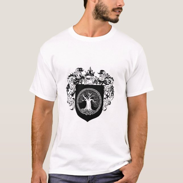 Camiseta Árvore do protetor da vida dos braços (Frente)