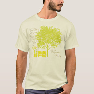 Camiseta Árvore do t-shirt cristão orgânico da escritura