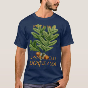 Camiseta Árvore do Território de Connecticut A Carvalho Bra
