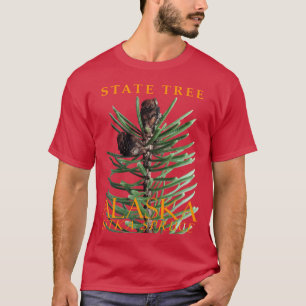 Camiseta Árvore do Território do Alasca A Sitka Spruce