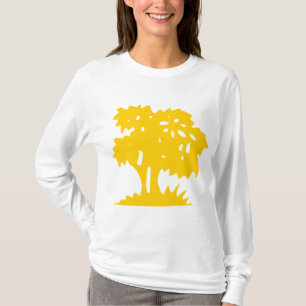 Camiseta Árvore dos desenhos animados - âmbar