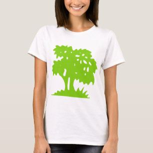 Camiseta Árvore dos desenhos animados - verde de Marciano