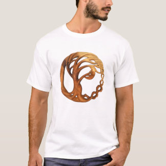 Camiseta Árvore e madeira de lua em árvore