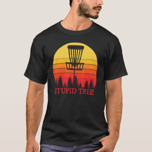 Camiseta Árvore estúpida disco voador golfe Frisbee hobby