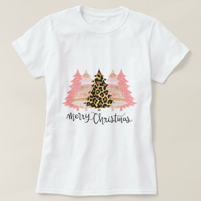 Camiseta Árvore Feliz de Natal (Frente do Design)