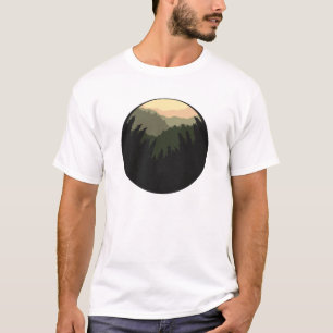 Camiseta Árvore Florestal Floral Árvore Amadora Floresta
