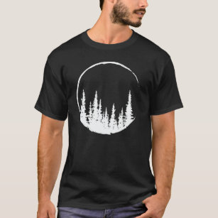 Camiseta Árvore Florestal Floral Árvore Amadora Floresta